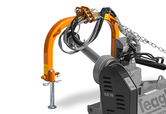 Displaceable 3 point linkage